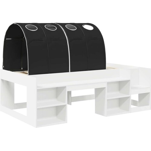 Krevet s Tunnels 3 kom. Bijela i crna Konstruirano drvo 108,5 x 203,2 x 64,8 cm Slike