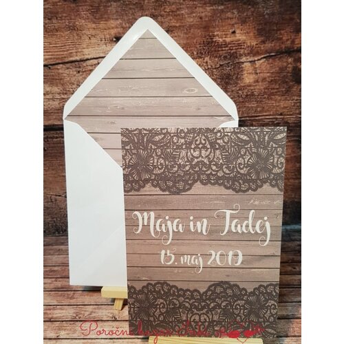  Poročna vabila ČIPKA PORČIP 115 Cene