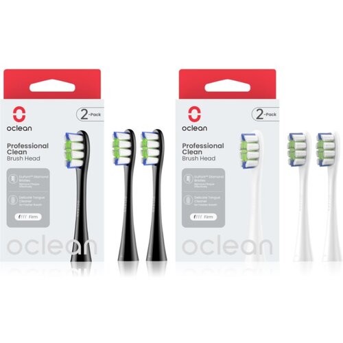Oclean Professional Clean Set nadomestne glave za zobno &amp;scaron;četko Black &amp;amp; White Slike