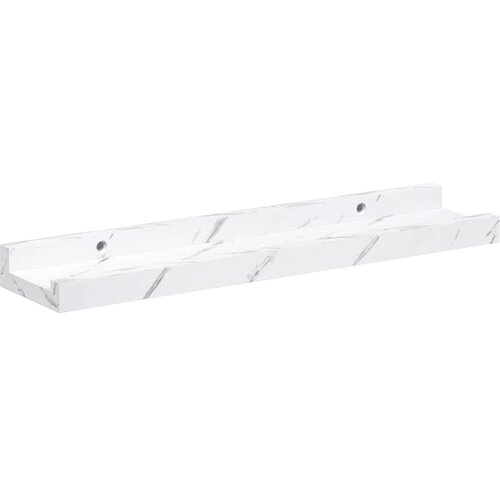  Polica na zidu s policom 2 pcs Bijeli mramor 40 x 9 x 3 cm Slike