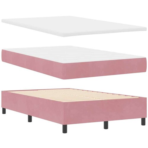 Box spring krevet s madracem Ružičasta 120 x 190 cm Bar&amp;scaron;un Slike