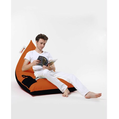 Atelier Del Sofa large bag Double Color Bed Pouf - Orange Orange Garden Bean Bag Slike