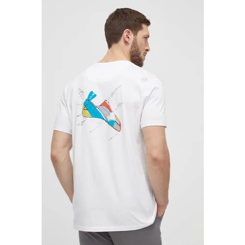 La Sportiva Majica kratkih rukava Mantra za muškarce, boja: bijela, s tiskom, F31000000