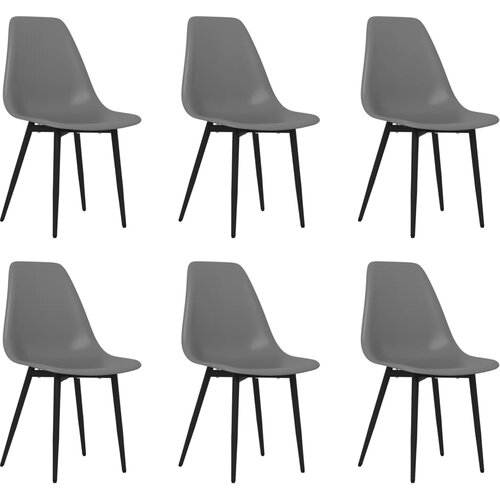 Maison Chic Jedilni stoli - Vzorci stoli 6 kosov sive barve PP A1285, (22031621) Slike