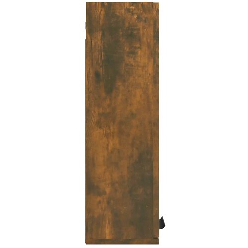 VidaXL kupaonski ormarić s ogledalom dimljeni hrast 64 x 20 x 67 cm Slike
