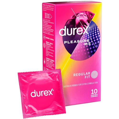 Durex Pleasure Me - rebrasti kondomi (10 kom) Cene
