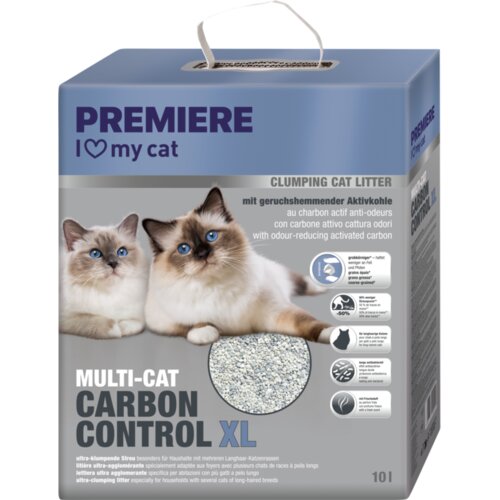 Premiere mačji pesek Multi-Cat Carbon control XL 10 l Cene
