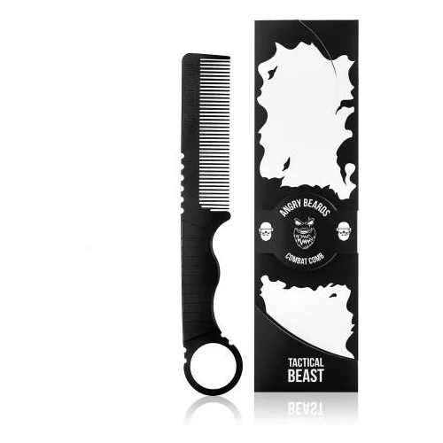 Angry Beards Combat Comb Tactical Beast glavnik za brado in lase 1 kos