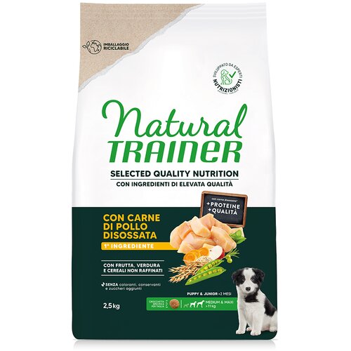Natural trainer Selected Quality Nutrition Puppy Medium & Maxi s piletinom - 2,5 kg Cijene