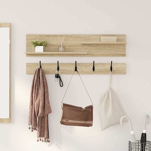  Vje&amp;scaron;alica za kapute na zidu Zidne Sonoma hrast 90 x 15 x 36 cm Slike