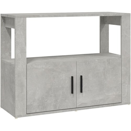  Komoda siva boja betona 80x30x60 cm od konstruiranog drva Slike