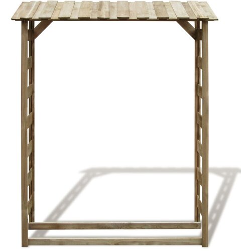  Spremi&amp;scaron;te za drva za ogrjev 150x44x176 cm impregnirana borovina Slike