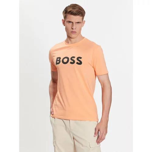 Boss Majica 50481923 Oranžna Regular Fit