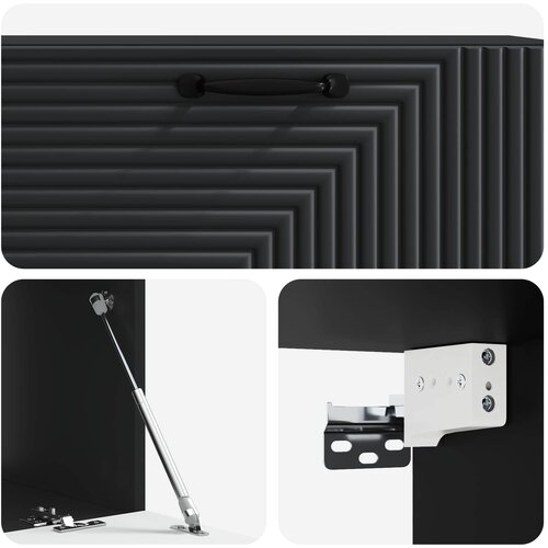  ormar za zid Zidne Crna 98 x 41 x 30 cm Konstruirano drvo Slike