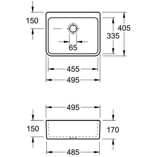 Villeroy Boch 632100R1 O.novo CeramicPlus 49,5 x 40 cm keramično pomivalno korito Cene
