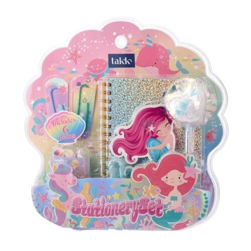 Takk fashion notes set blokčić sa spajalicama i samolepljivim blokčićem mermaid ( 719901 ) Slike