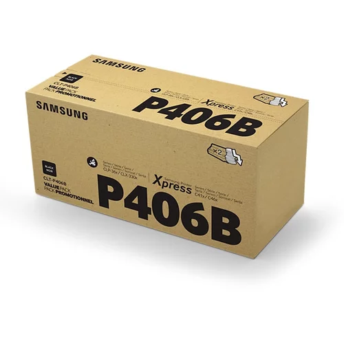 Samsung Poškodovana embalaža: toner CLT-P406B (SU374A) (črna), dvojno pakiranje, original (1 toner)