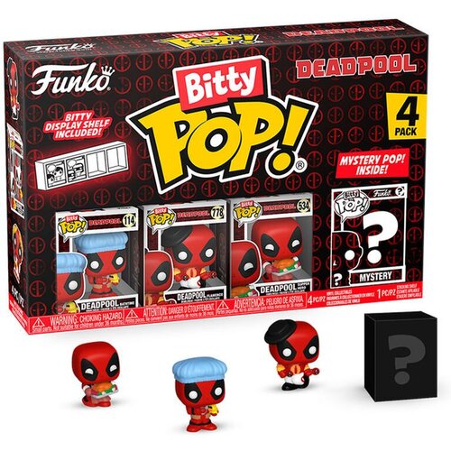 Funko Blister 4 figures Bitty POP Marvel Deadpool Bathtime Cene
