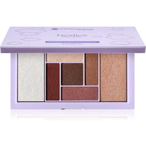BELL Hypoallergenic Besties paleta sjenila za oči i highlightera 001 15.5 g Slike