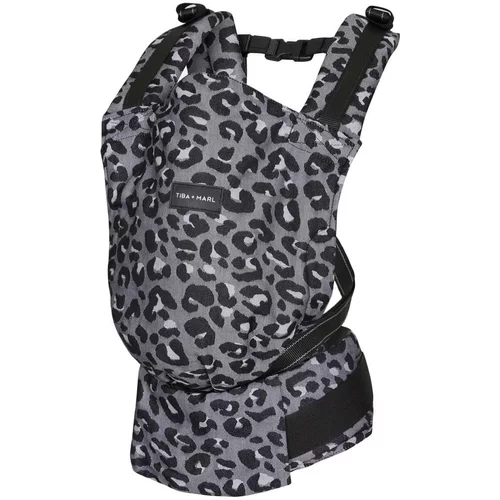 Tiba+Marl ergonomska nosiljka isara® quick full buckle grey/black leopard