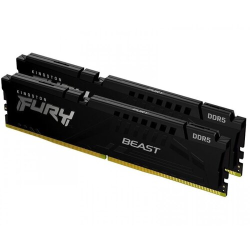 Kingston dimm DDR5 64GB (2x32GB kit) 6400MT/s KF564C32BBEK2-64 fury beast black expo Cene
