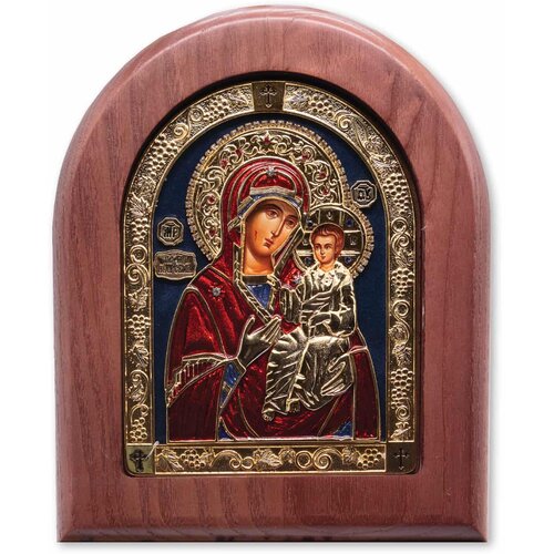  Ikona u drvetu Presveta Bogorodica Iverska, 170x22x205mm Cene