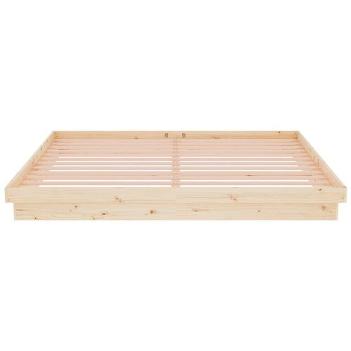 Okvir kreveta bez madraca 200 x 200 cm od masivnog drva Slike