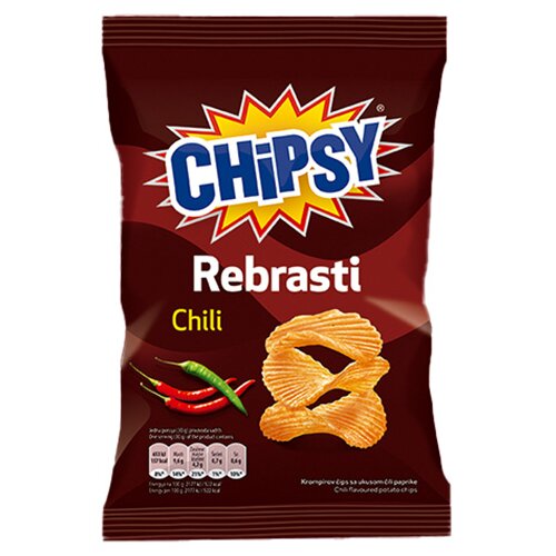 CHIPSY čips Rebrasti Chili, 95g Slike