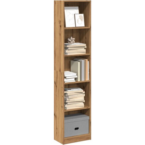 VidaXL Regal za knjige boja hrasta 40x24x176 cm konstruirano drvo Slike