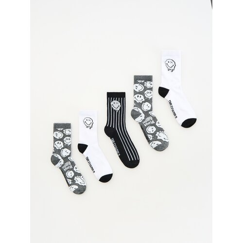 Reserved Čarape SmileyWorld® 5-pack - tamnosivo Cene