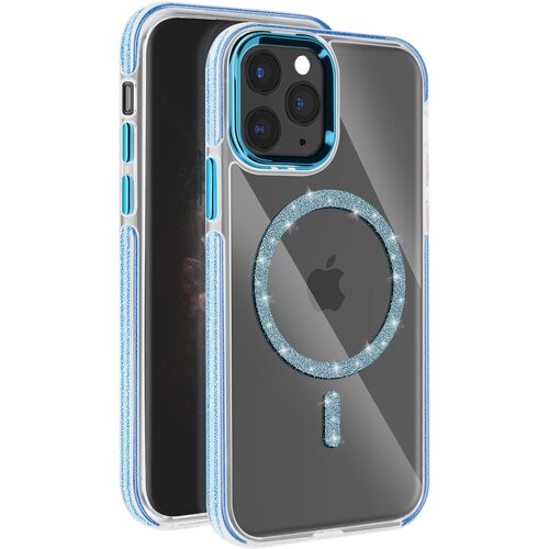 AVIZAR Ohišje MagSafe za iPhone 11 Pro Max Silicone Glitter, Modra, (5000010527) Cene