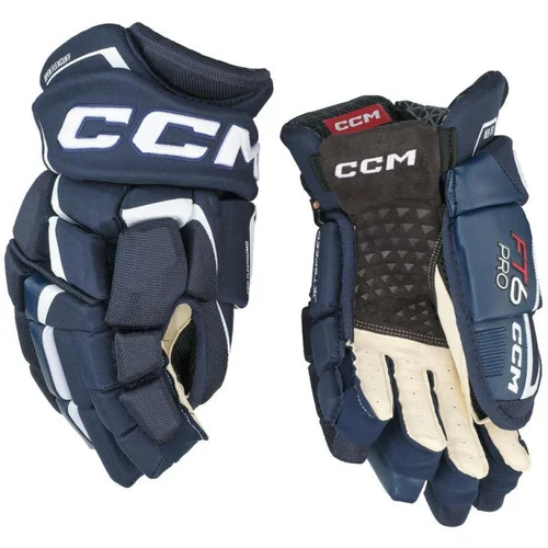 CCM Hokejske rokavice JetSpeed FT6 PRO Junior, črno-bele, velikost: 12, (20782677)