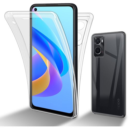 Cadorabo združljiv z OPPO v prozorni 360&deg; za&scaron;čitni pokrov celotnega telesa - za&scaron;čita spredaj in hrbta, vsestranska za&scaron;čita z za&scaron;čitnim zaslonom, (20592807) Cene