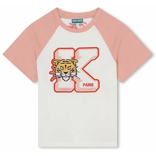 Kenzo Kids Dječja pamučna majica kratkih rukava boja: bijela