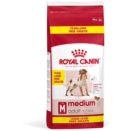 Royal Canin 1 kg / 3 kg gratis! Size - Medium Adult (15 kg + 3 kg gratis!) Cijene