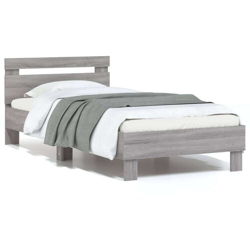 VidaXL Okvir za krevet s uzglavljem boja hrasta 90x200 cm drveni Slike