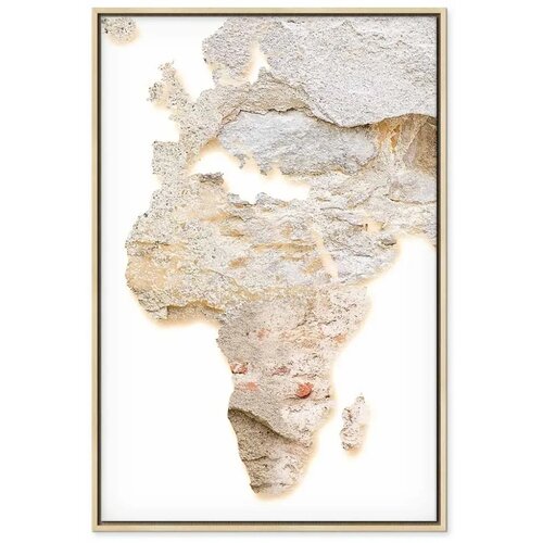  Slika - Hot Continent (1 Part) Vertical 80x120 U prirodnom drvenom okviru Slike