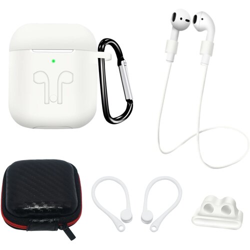 HURTEL SILIKONSKI ETUI ZA AIRPODS 2/1 ETUI KAVELJ TRAK ROČAJ KARABIN, (21834881) Cene