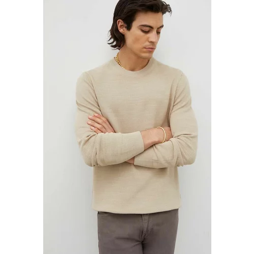 Marc O'Polo Pamučni pulover boja: bež, lagani