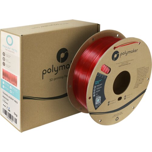 Polymaker PolyLite PETG Translucent Red, 1.75 mm / 1000 g Cene