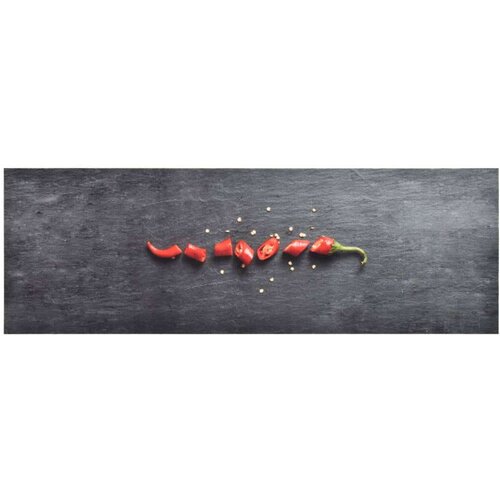 vidaXL kuhinjski tepih s uzorkom feferona perivi 45 x 150 cm Cene