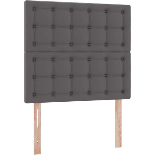  Krevet s od storage s madracem Siva 90 x 200 cm Lažna koža Slike