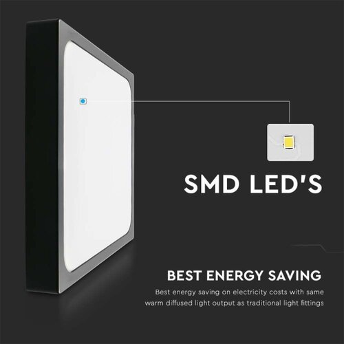  LED plafonsko svetlo za kupatilo LED/30W/230V 3000K IP44 crna Slike