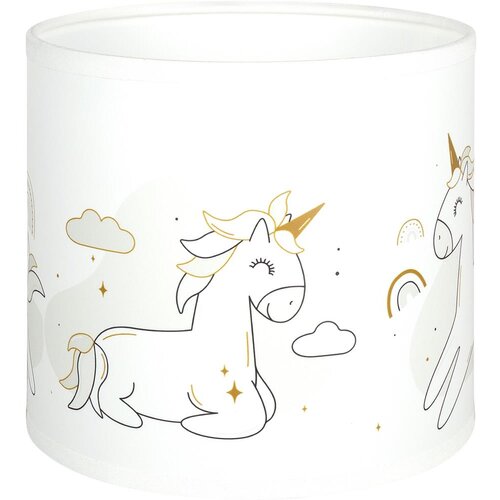Brilagi Univerzalni abažur BOBO E27 prečnika 15 cm, beli / sa motivom jednoroga Slike
