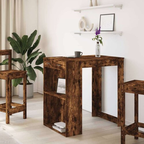 VidaXL Barski stol boja hrasta 102 x 70 x 103,5 cm konstruirano drvo Slike