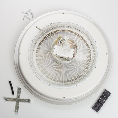  Brilagi - LED prigu&amp;scaron;iva svetiljka sa ventilatorom RONDA LED/48W/230V crna + daljinski upravljač Slike