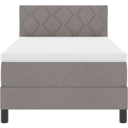 Box Spring Krevet s Madracem Taupe 90x190 cm Tkanina Slike