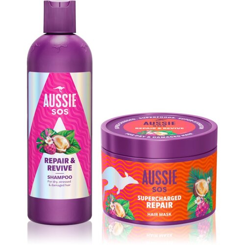 Aussie SOS Repair, Revive & Repeat poklon set za iscrpljenu kosu i vlasi&scaron;te Cijene