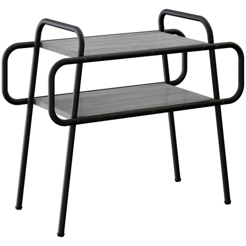  Stolić za kavu Siva Sonoma 60 x 30 x 51 cm Konstruirano drvo Slike