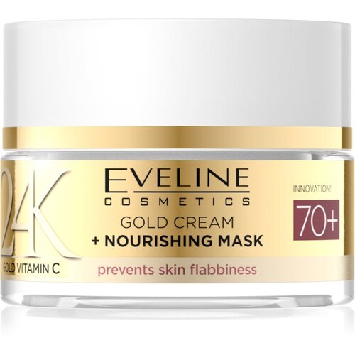 Eveline Cosmetics 24K Gold Vitamin C Gold Cream hranjiva krema 70+ 50 ml Slike